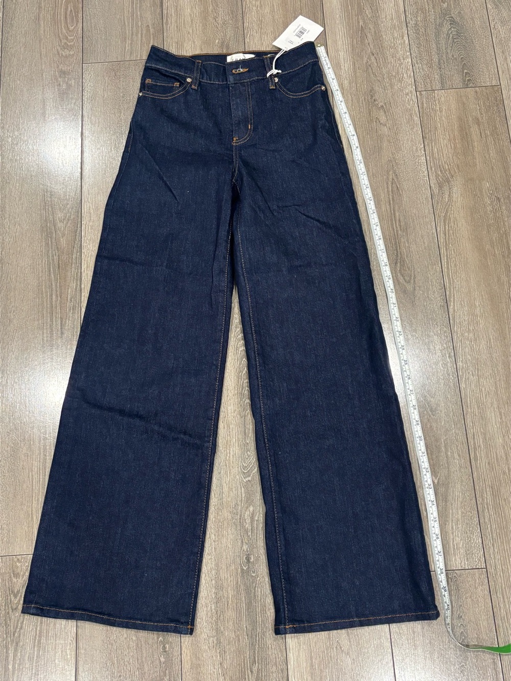 FRAME Le Slim Palazzo Wide Leg Jeans in Blue Waist 25 NWT
